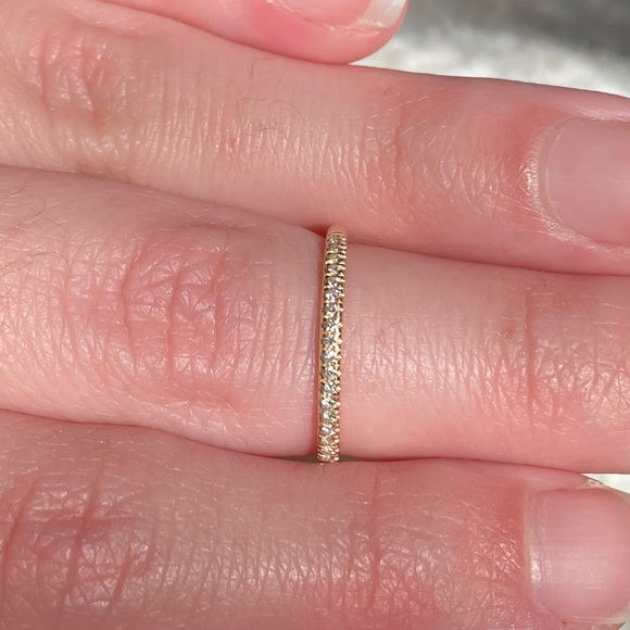 Diamond Ring Band 14K Yellow Gold - Picture 2 of 9